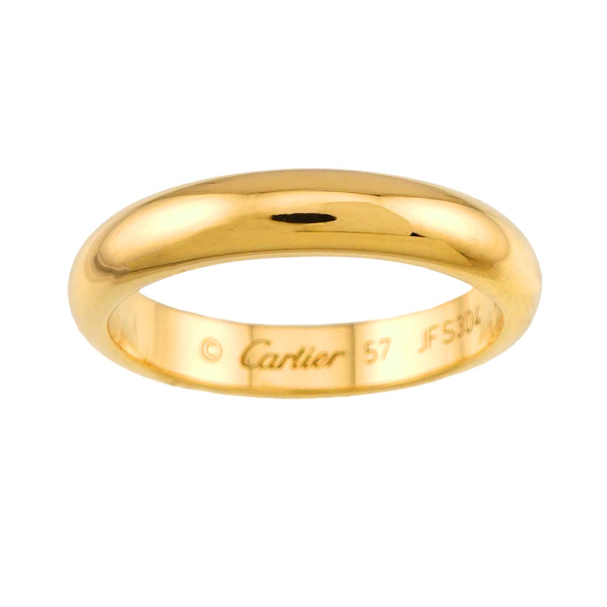 1895 Classic Band Ring 18K YG 750 size57 7.75-8(US)