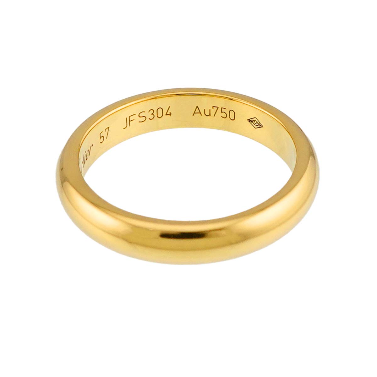 1895 Classic Band Ring 18K YG 750 size57 7.75-8(US)