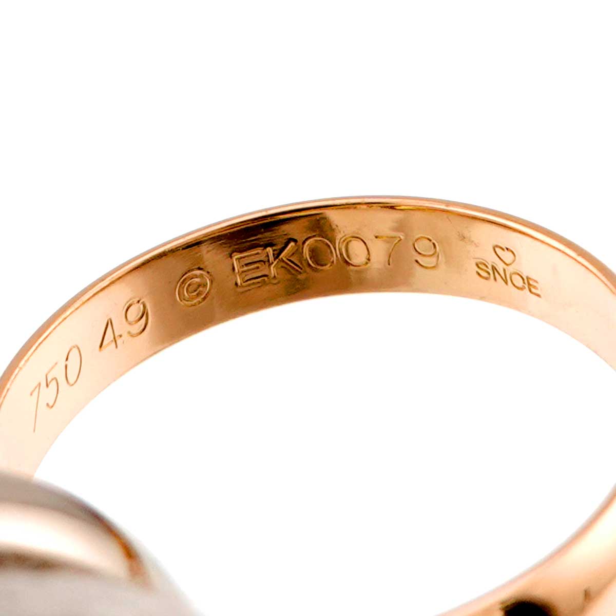 Trinity Ring 18K YG WG PG 750 Size49 4.75-5(US)