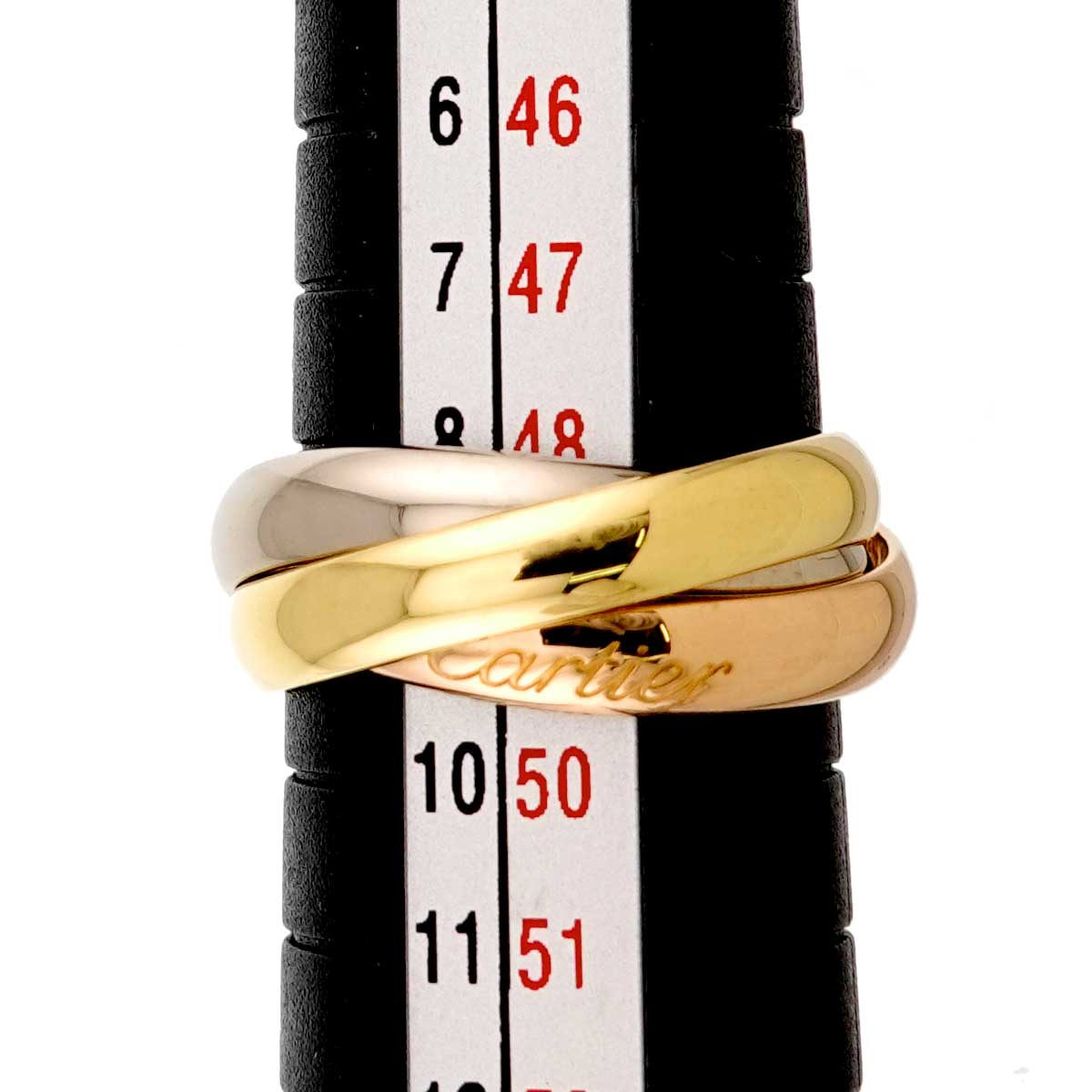 Trinity Ring 18K YG WG PG 750 Size49 4.75-5(US)