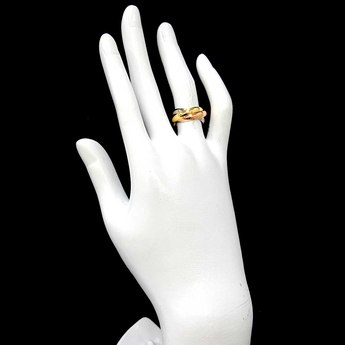 Trinity Ring 18K YG WG PG 750 Size49 4.75-5(US)