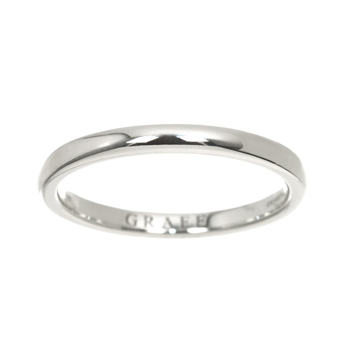 DShape Bund Ring Pt Platinum Size6.5-6.75(US)