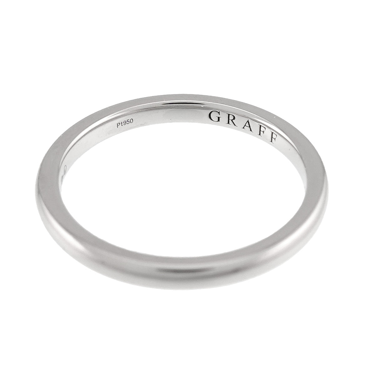 DShape Bund Ring Pt Platinum Size6.5-6.75(US)