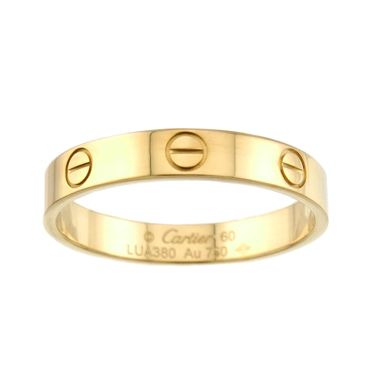 Mini Love Ring 18K Yellow Gold 750 size60 9(US)