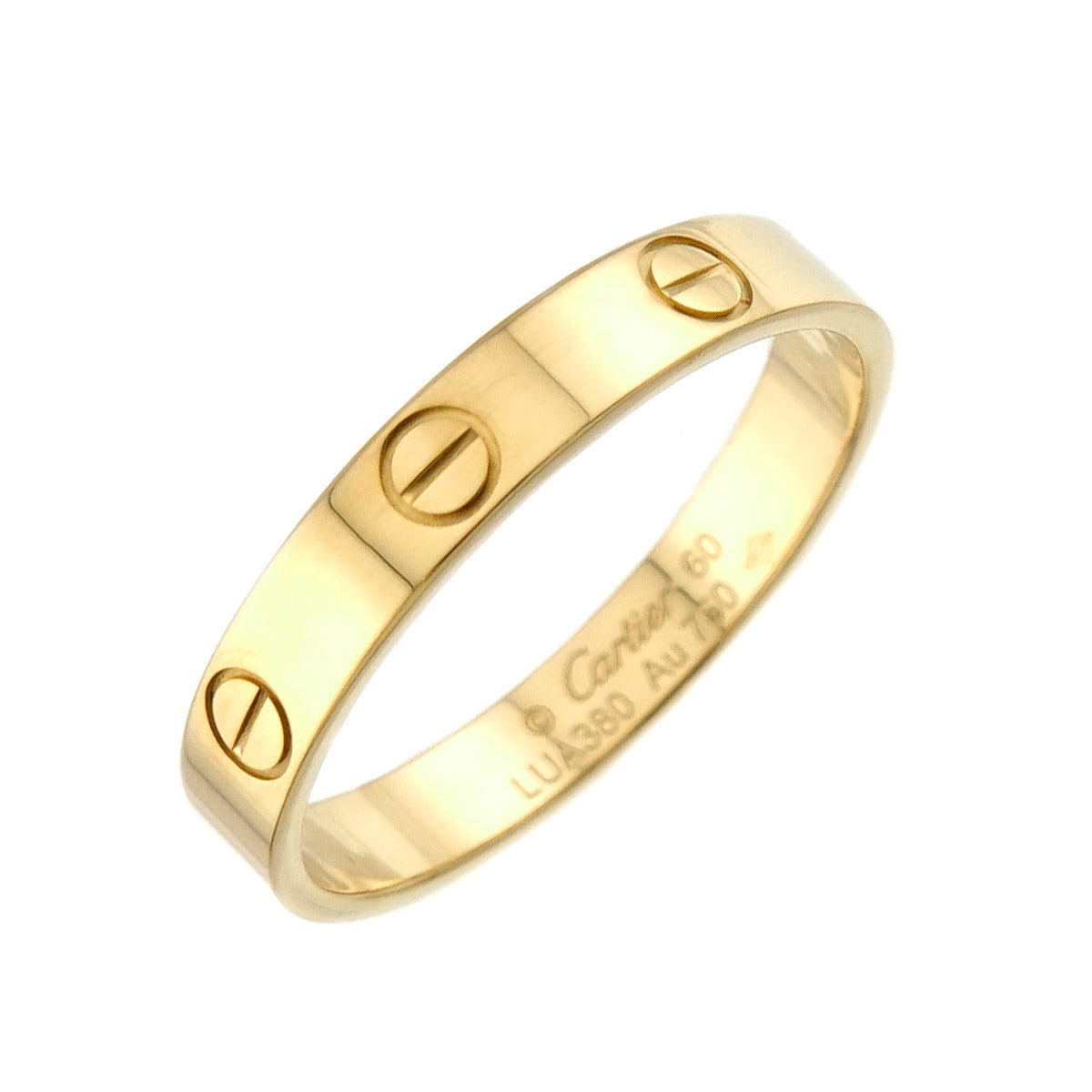 Mini Love Ring 18K Yellow Gold 750 size60 9(US)