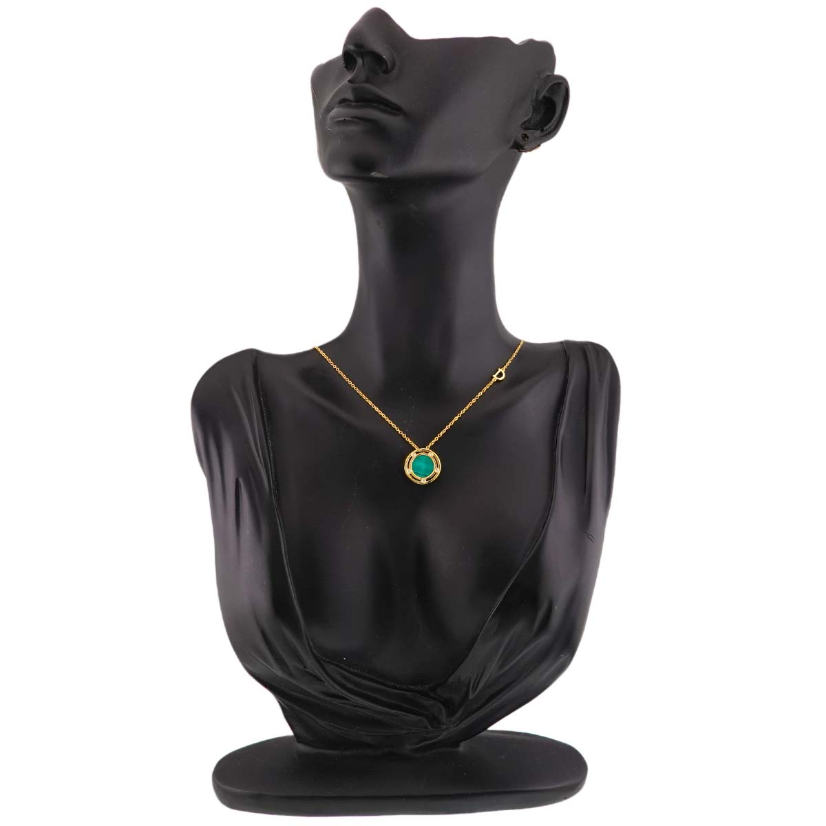 D-SIDE Malachite Diamond Necklace 18K YG 750