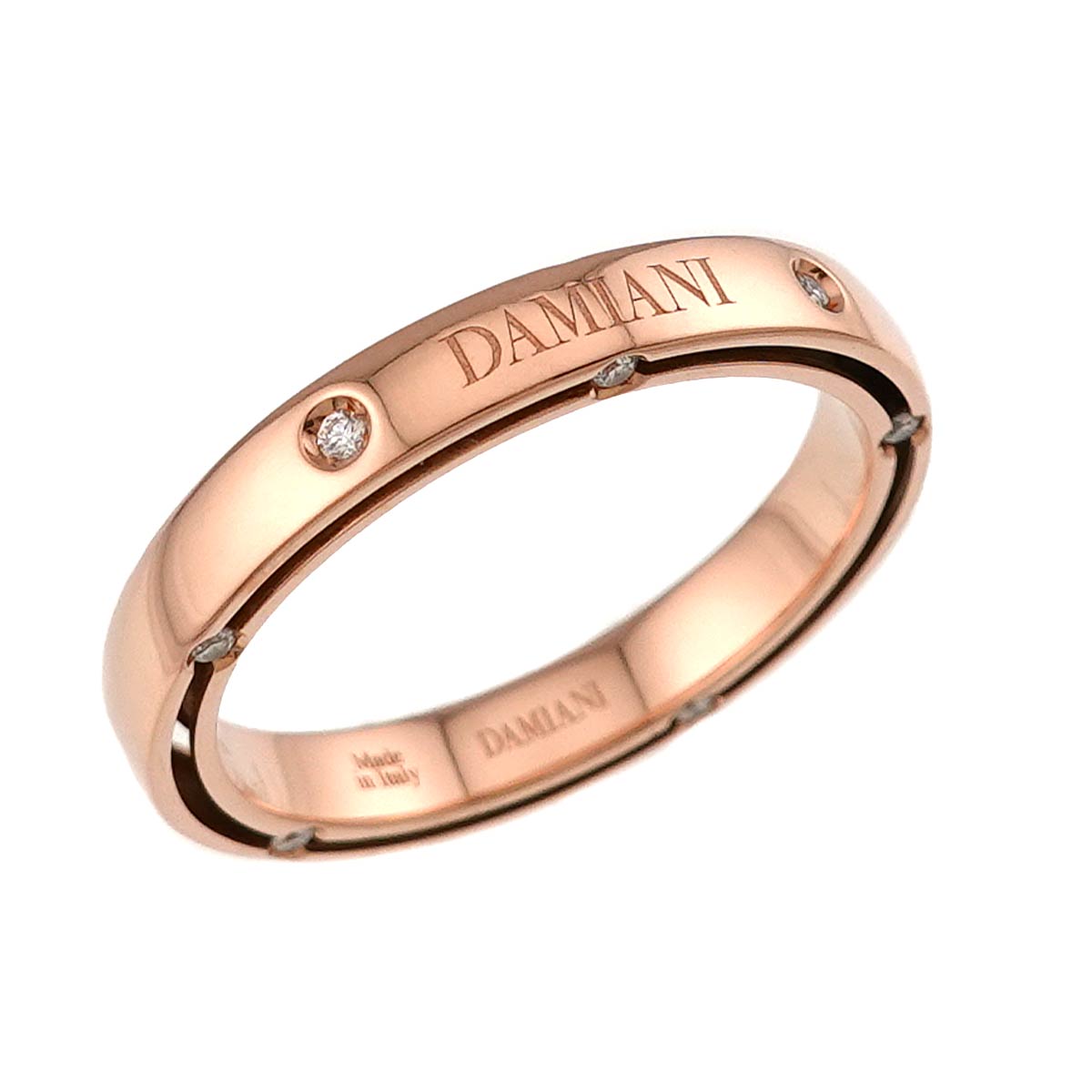 D-SIDE Diamond Ring 18K Pink Gold 750 size9.5(US)