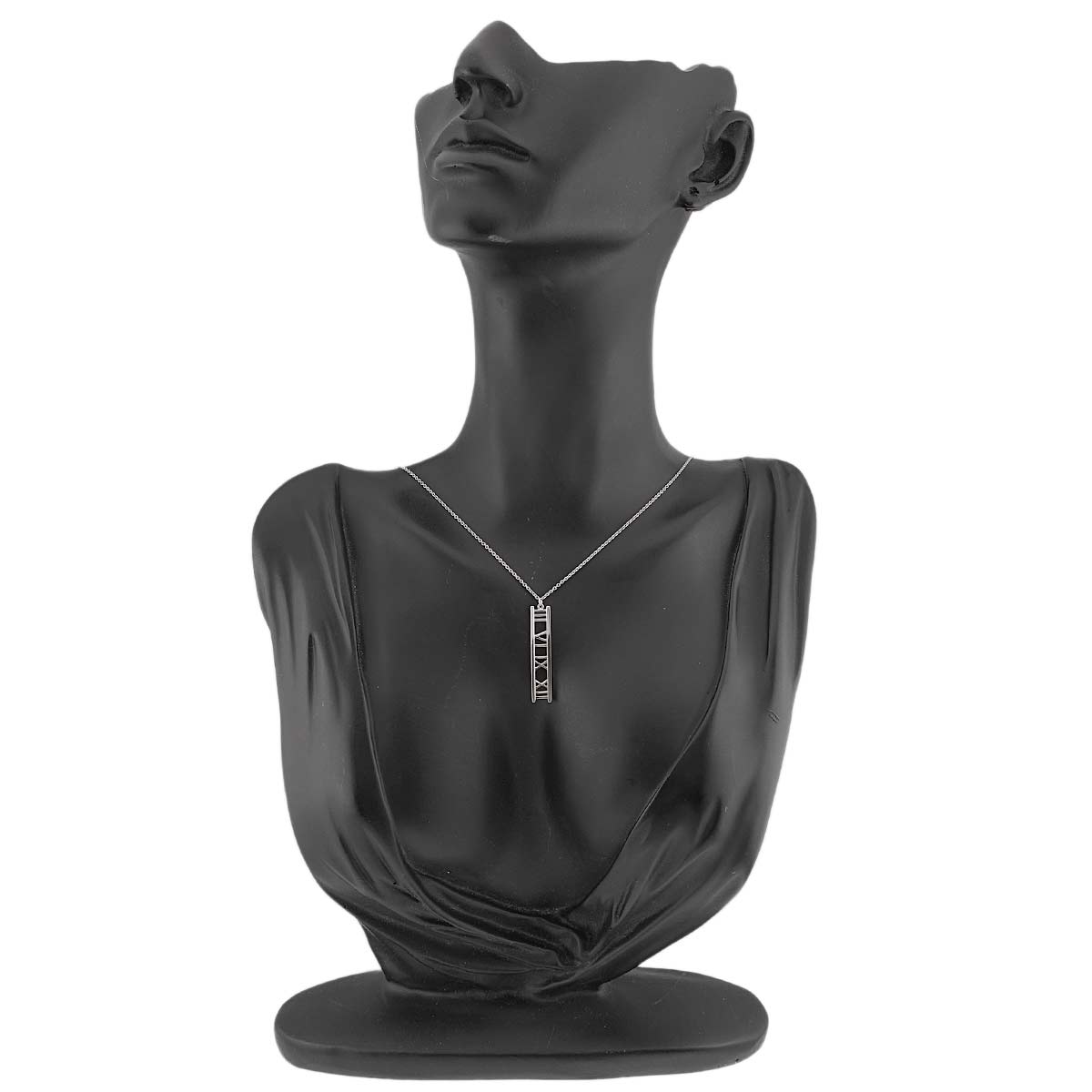 Atlas Open bar Necklace 18K White Gold 750