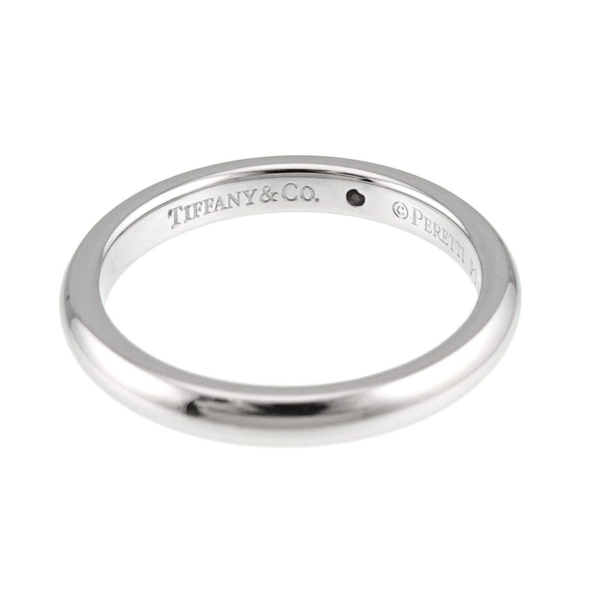 Stacking Band Ring Diamond 1P Pt Size5.75-6(US)