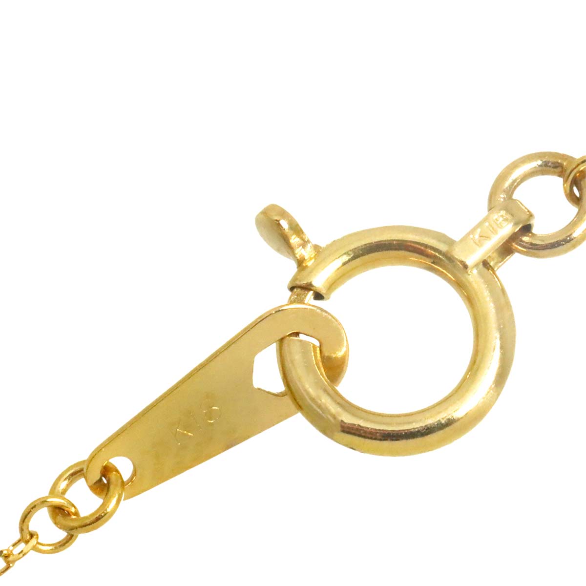 Diamond 0.20ct Necklace 18K YG Yellow Gold 750