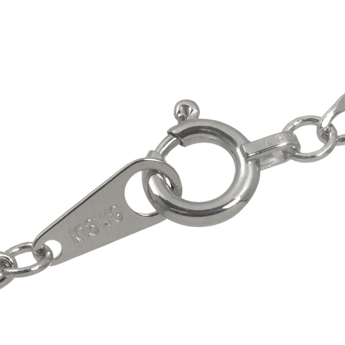 Diamond 0.40ct Necklace 18K WG YG White Yellow Gold 750