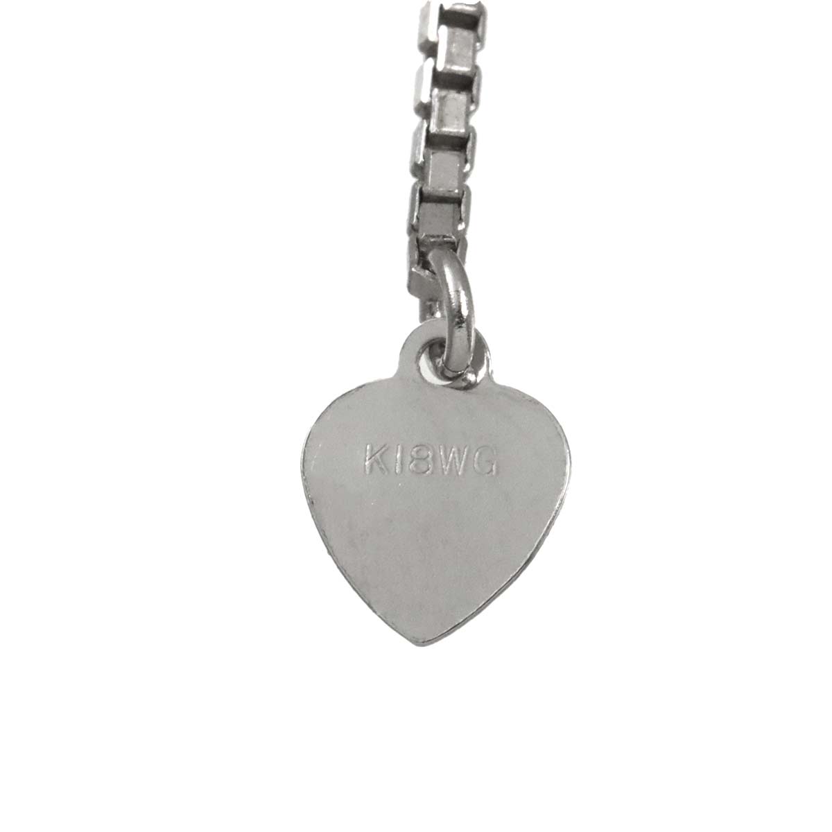 Diamond 1.00ct Necklace 18K WG White Gold 750
