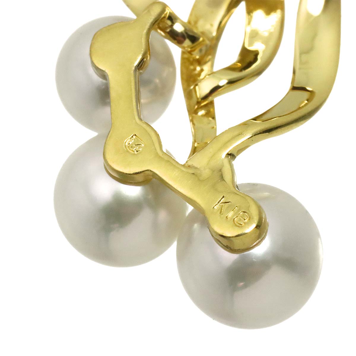 Akoya Pearl 6.0-5.0mm Necklace 18K YG 750