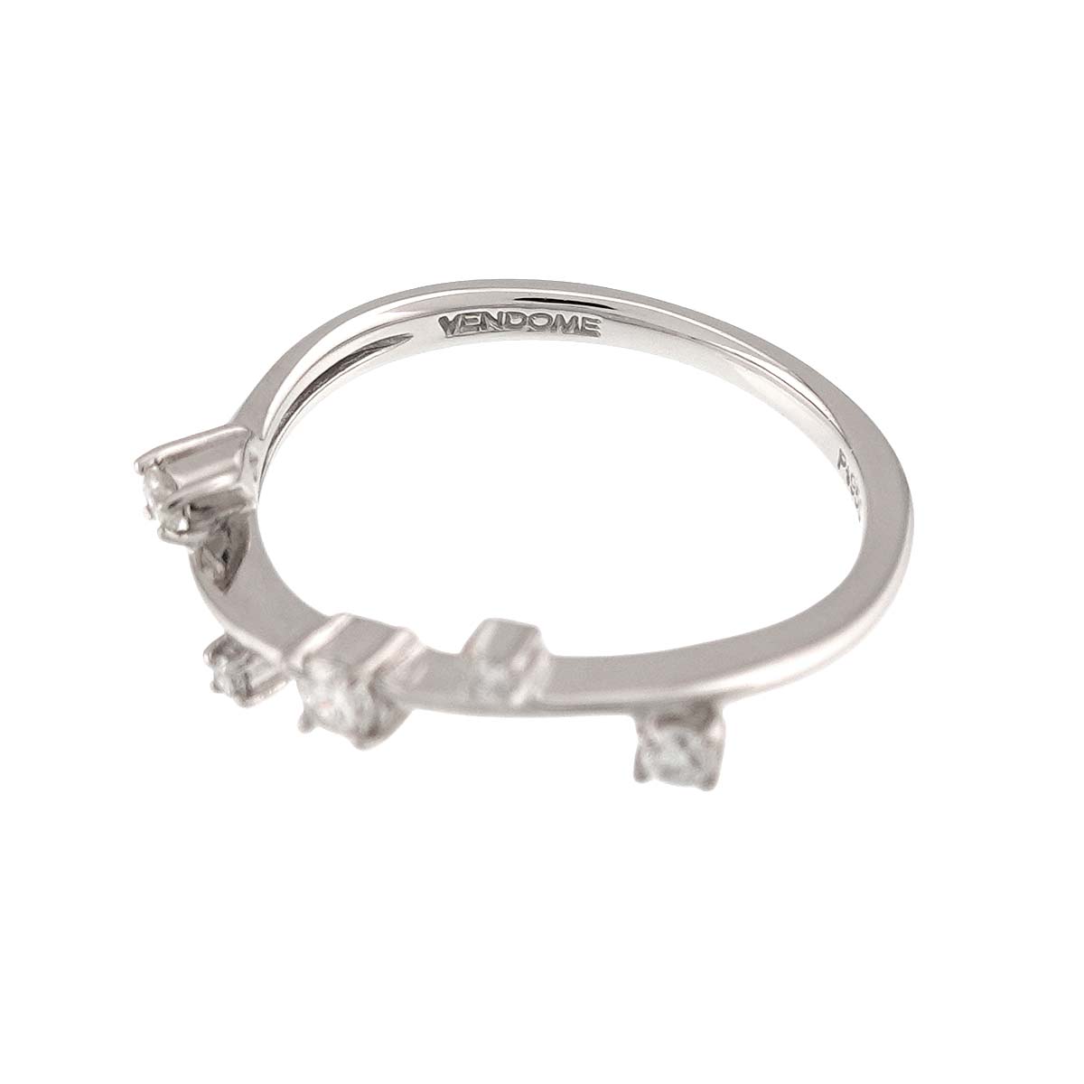 Diamond Ring Pt Platinum size4.75-5(US)