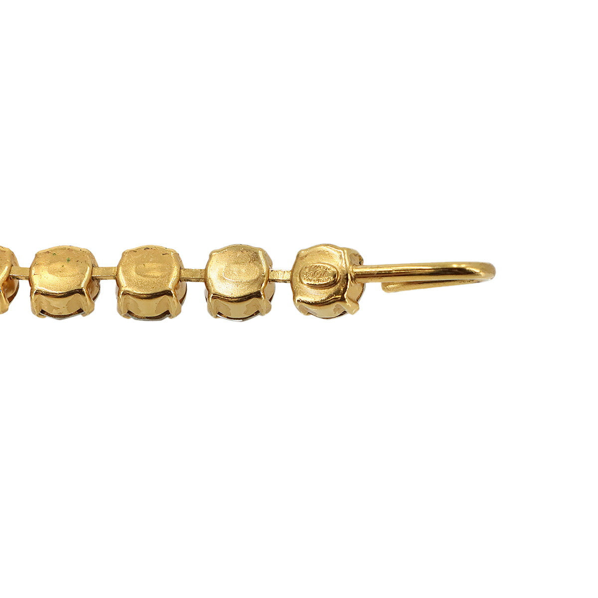 Coco Logos Rhinestone Necklace Gold 96A Accessory