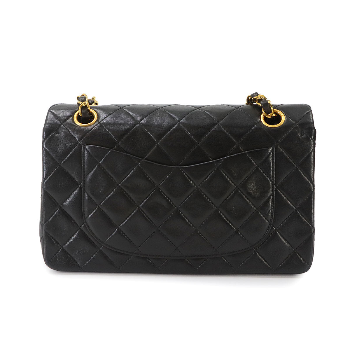 Matelasse 23 Chain Shoulder Bag Leather Black A01113 Vintage