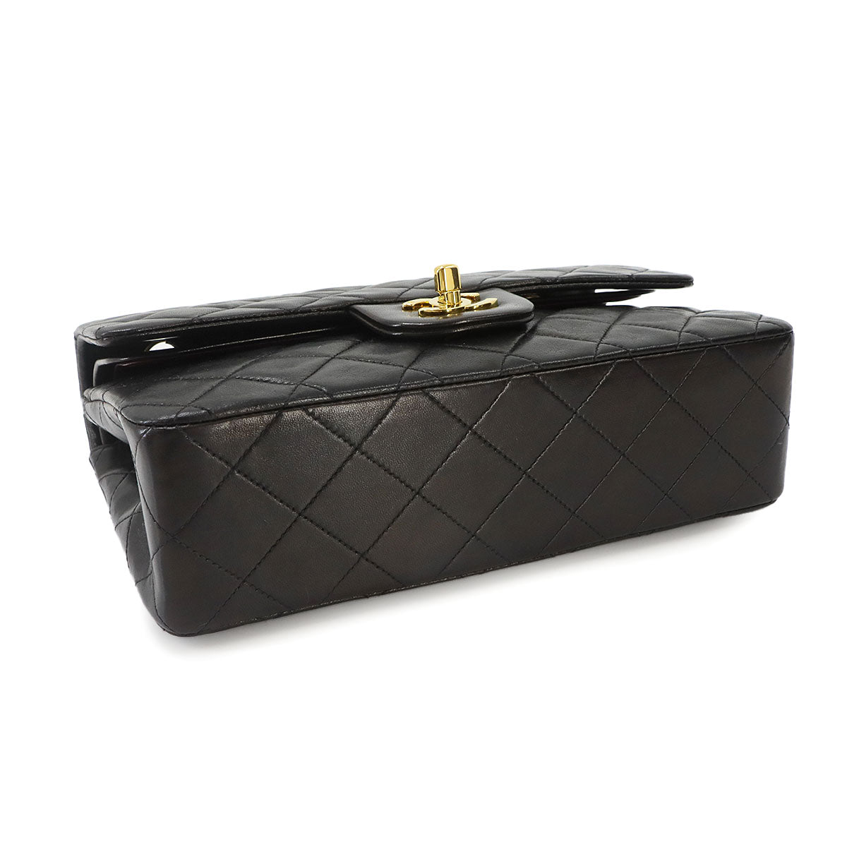 Matelasse 23 Chain Shoulder Bag Leather Black A01113 Vintage