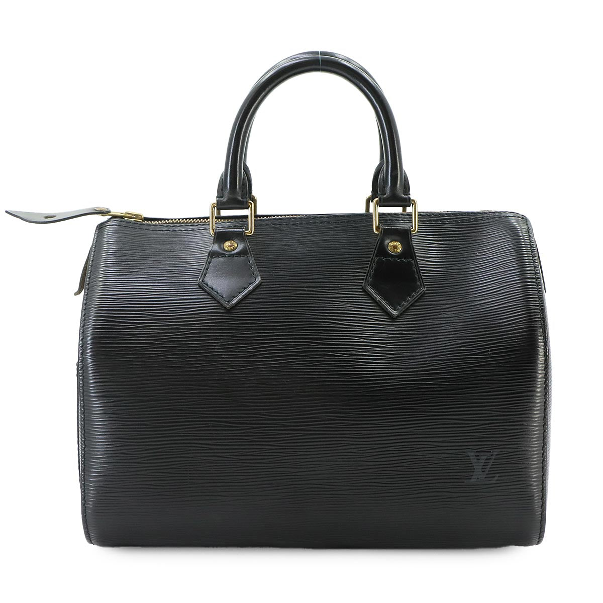 Epi Speedy 25 Hand Bag Leather Noir M59032 Purse