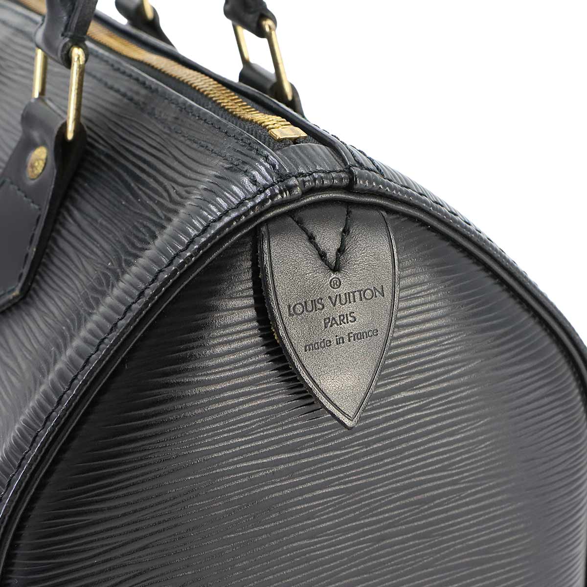 Epi Speedy 25 Hand Bag Leather Noir M59032 Purse
