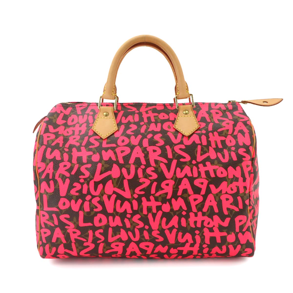 Monogram Graffiti Speedy 30 Hand Bag Fuchsia M93704