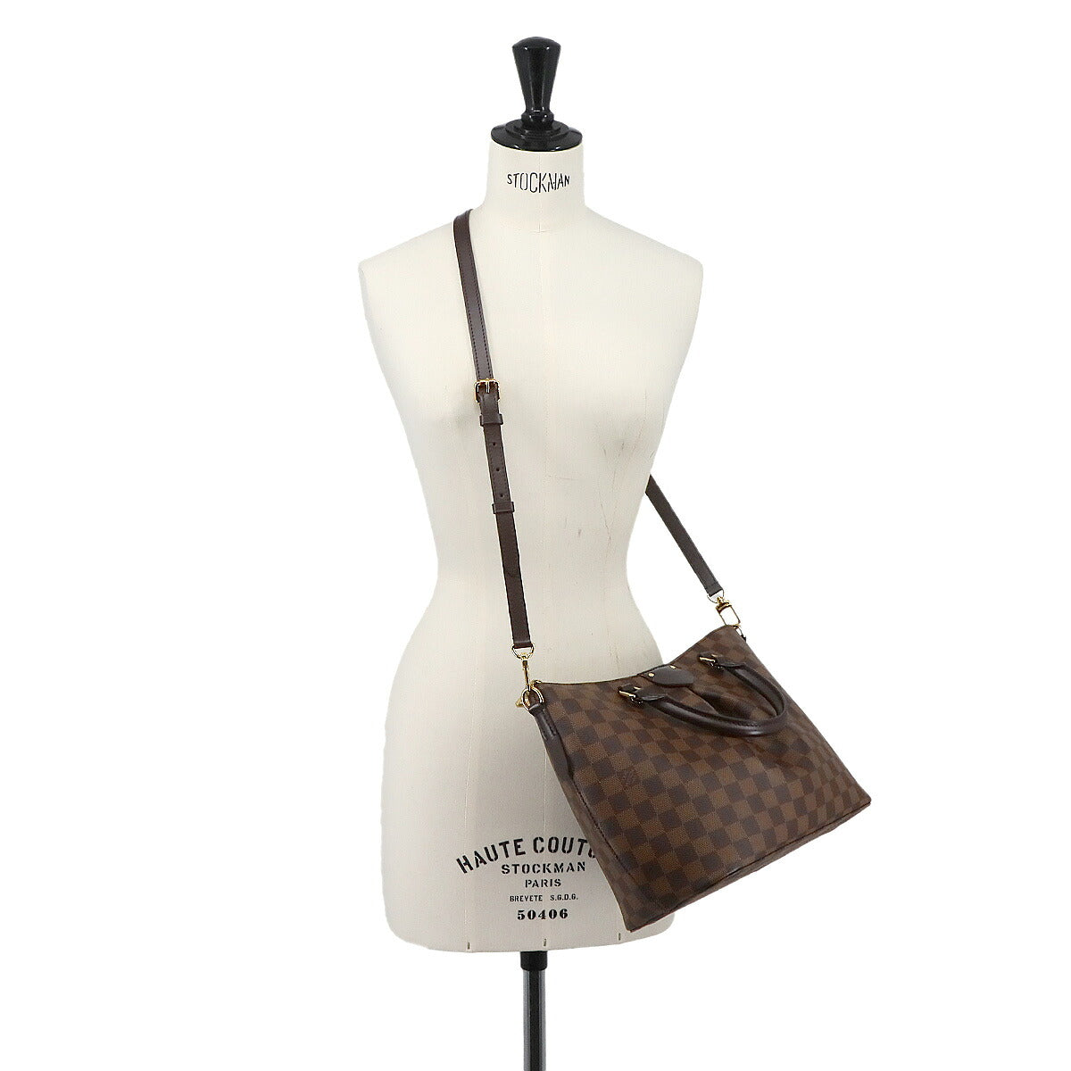 Damier Siena MM 2way Hand Shoulder Bag Ebene N41546