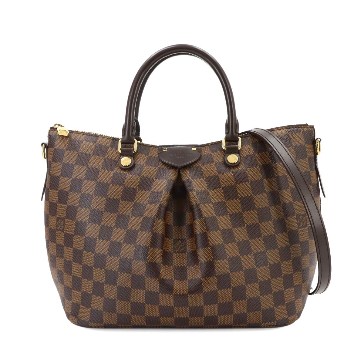 Damier Siena MM 2way Hand Shoulder Bag Ebene N41546