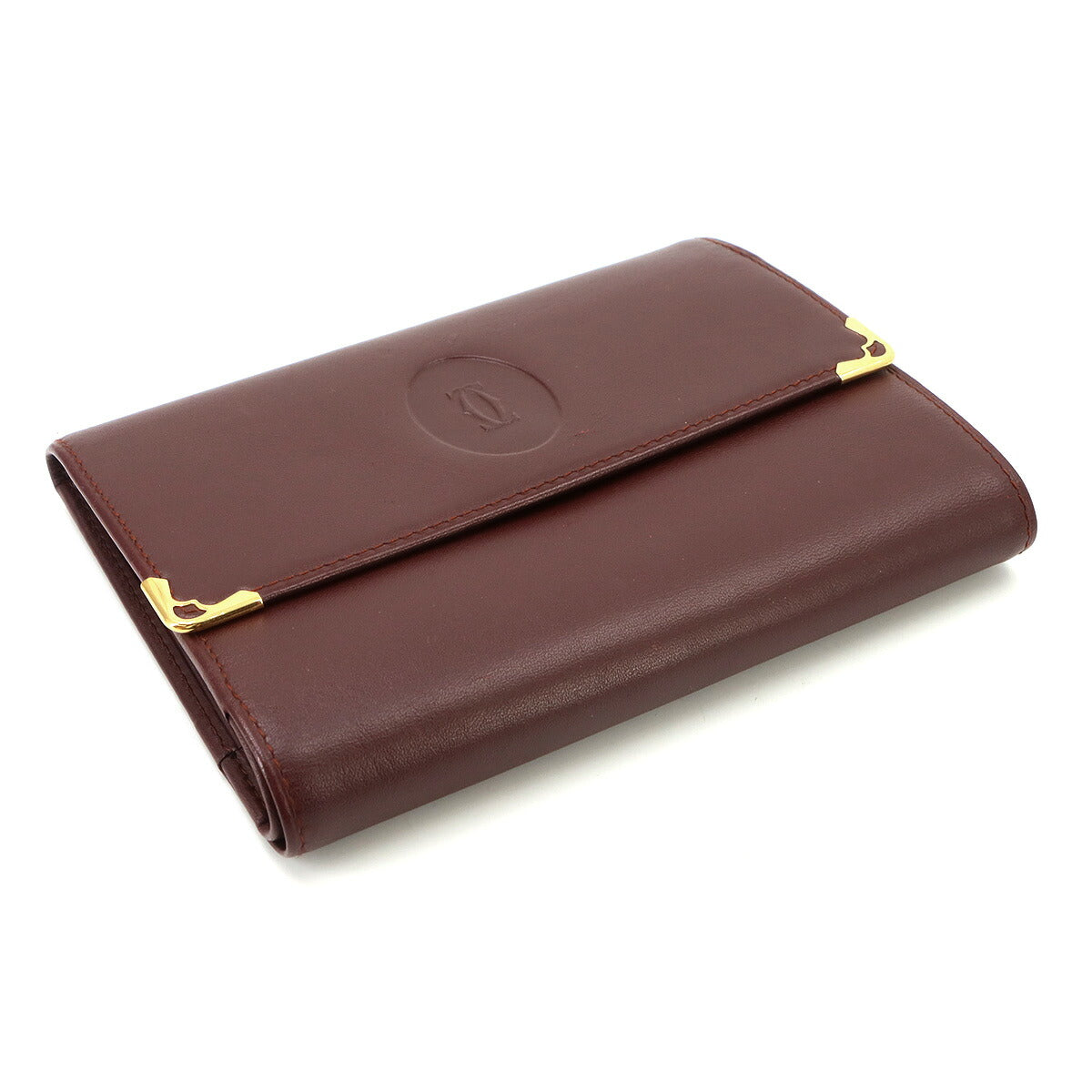 Must Line Compact Wallet Leather Bordeaux Purse