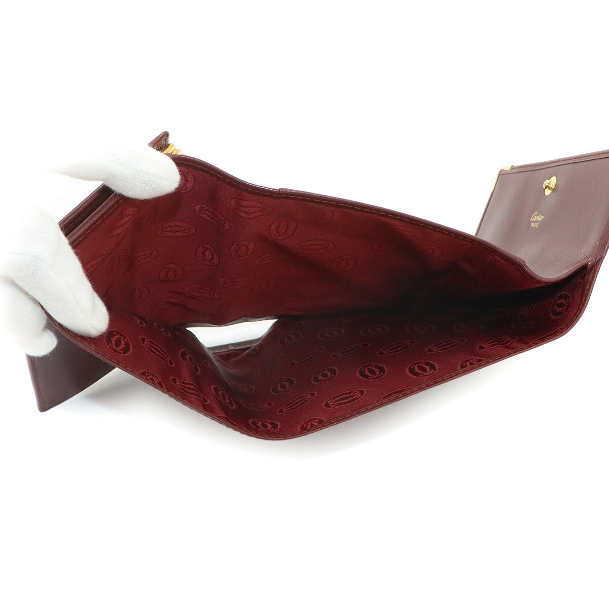 Must Line Compact Wallet Leather Bordeaux Purse