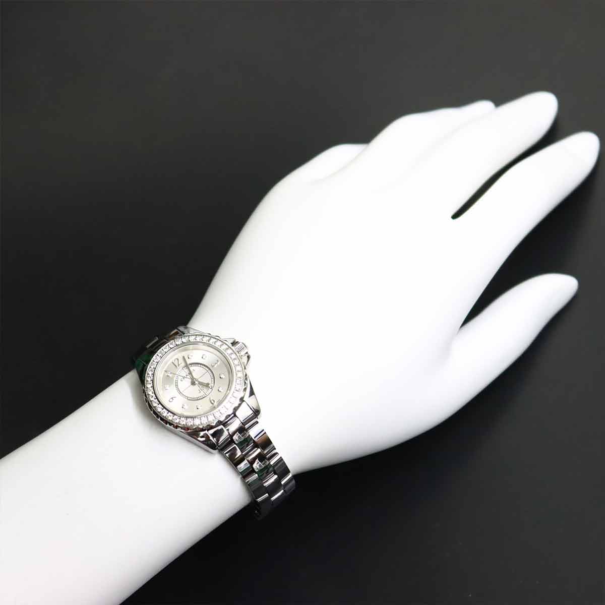 J12 Chromatic H3402 Quartz Gray Dial Ceramic Ladies Watch
