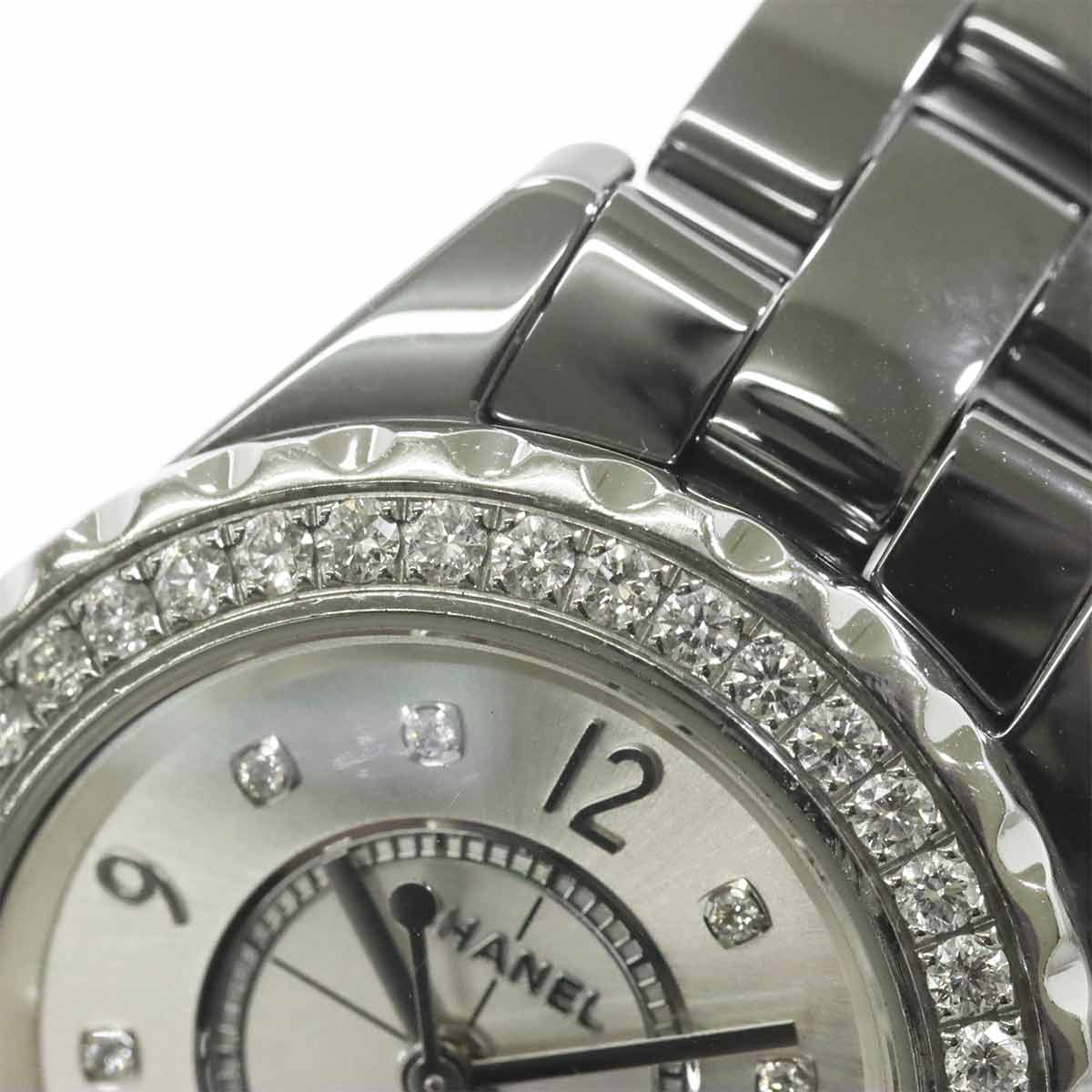 J12 Chromatic H3402 Quartz Gray Dial Ceramic Ladies Watch