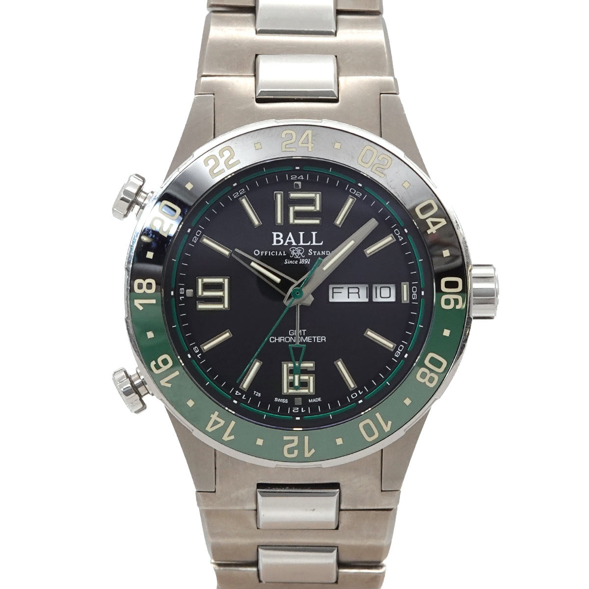 Roadmaster Marine GMT DG3030B Day Date Automatic Mens Watch