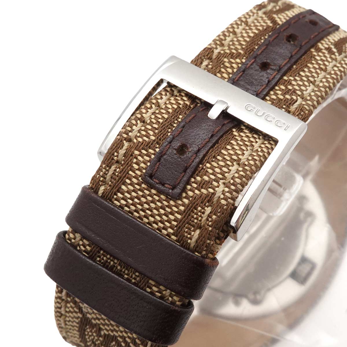 G Bandeau 104 Bezel Quartz Silver Dial Ladies