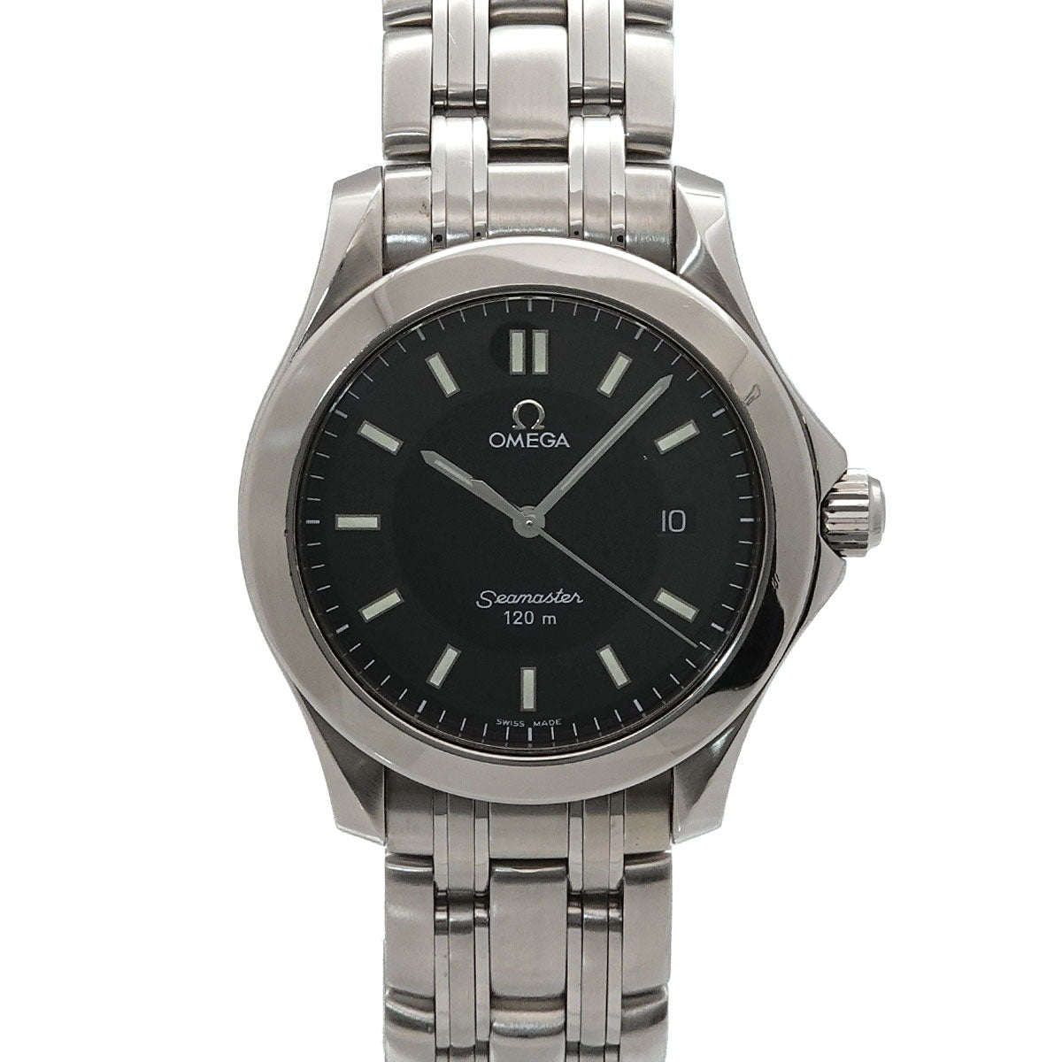 Seamaster 120 2511 52 Date Quartz Black Dial Mens Watch