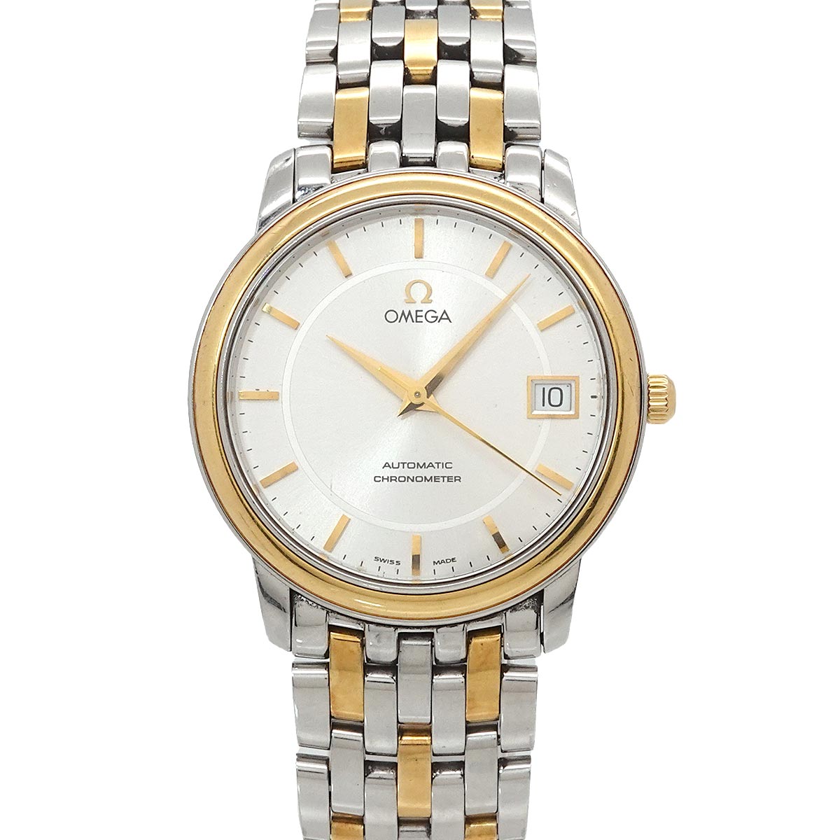 Devil Prestige Combi 4300 31 Silver Dial Vintage Mens Watch