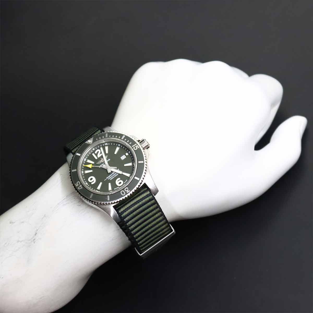 Super Ocean Automatic 44 Outer Known A17367 Green Dial