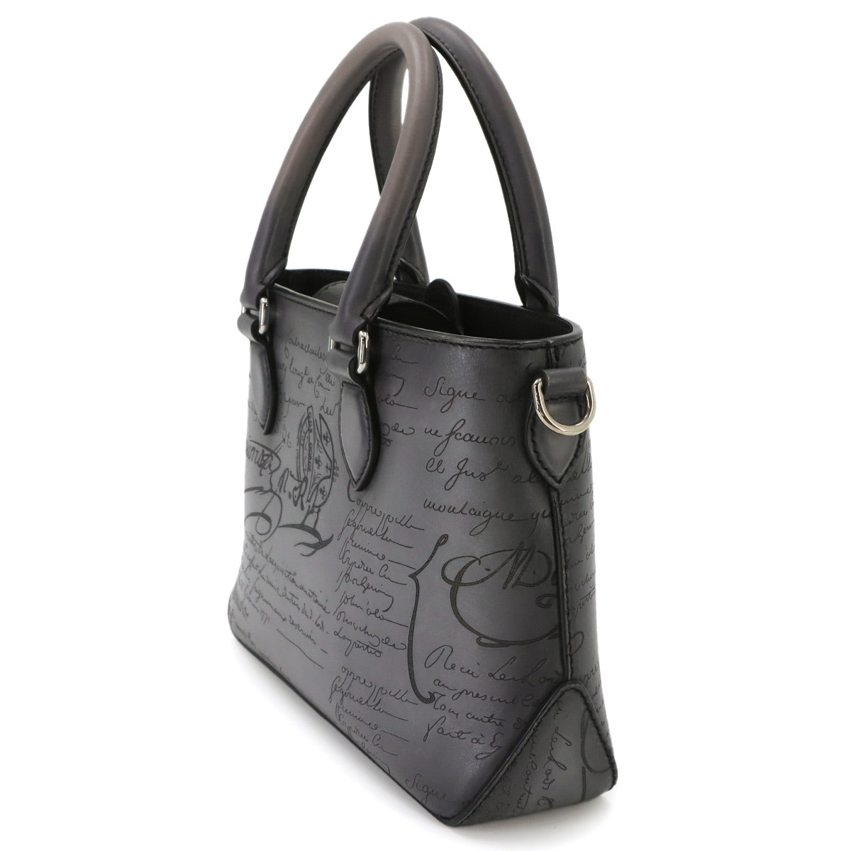 Toujours Gulliver Hand Bag Venezia Leather Gray Purse