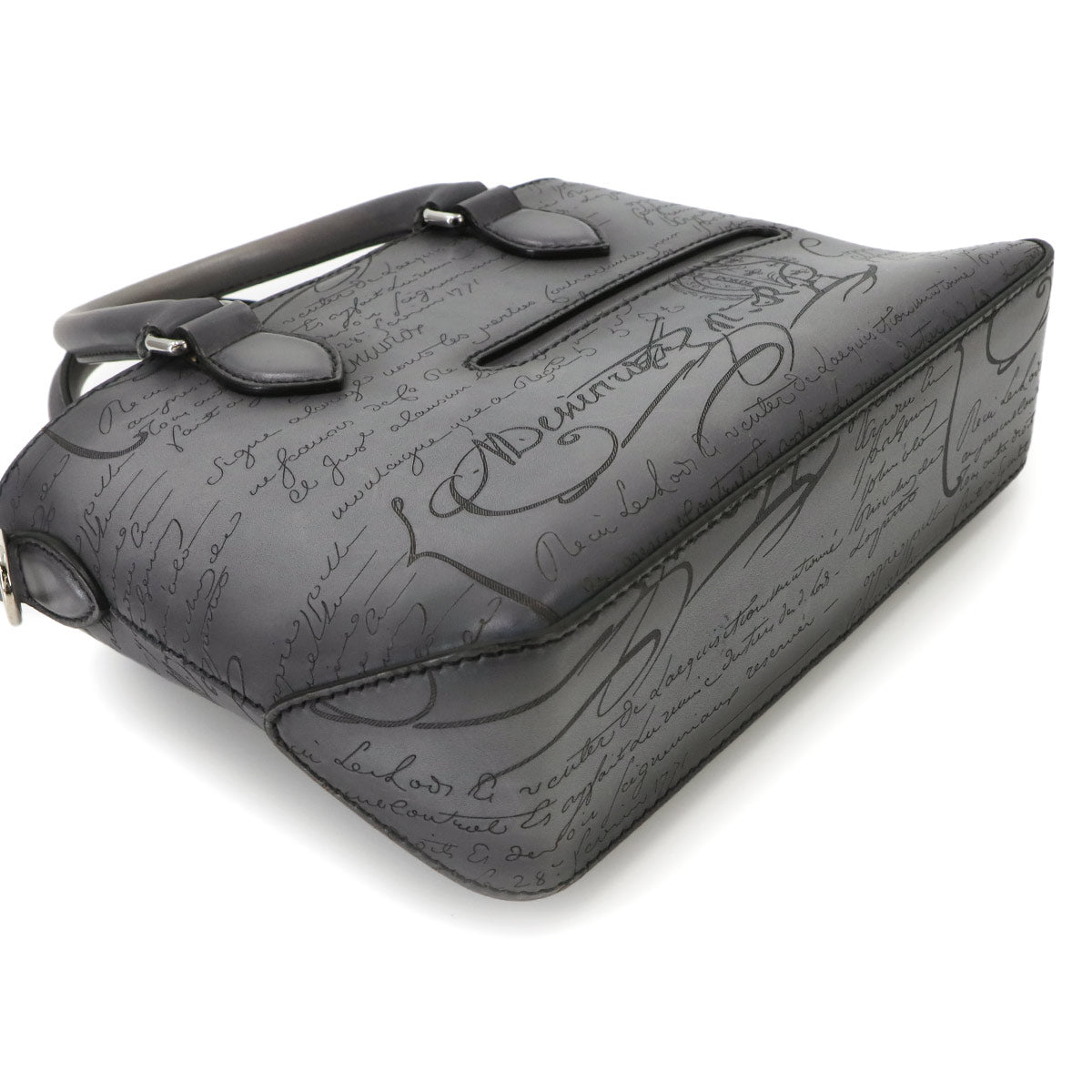 Toujours Gulliver Hand Bag Venezia Leather Gray Purse