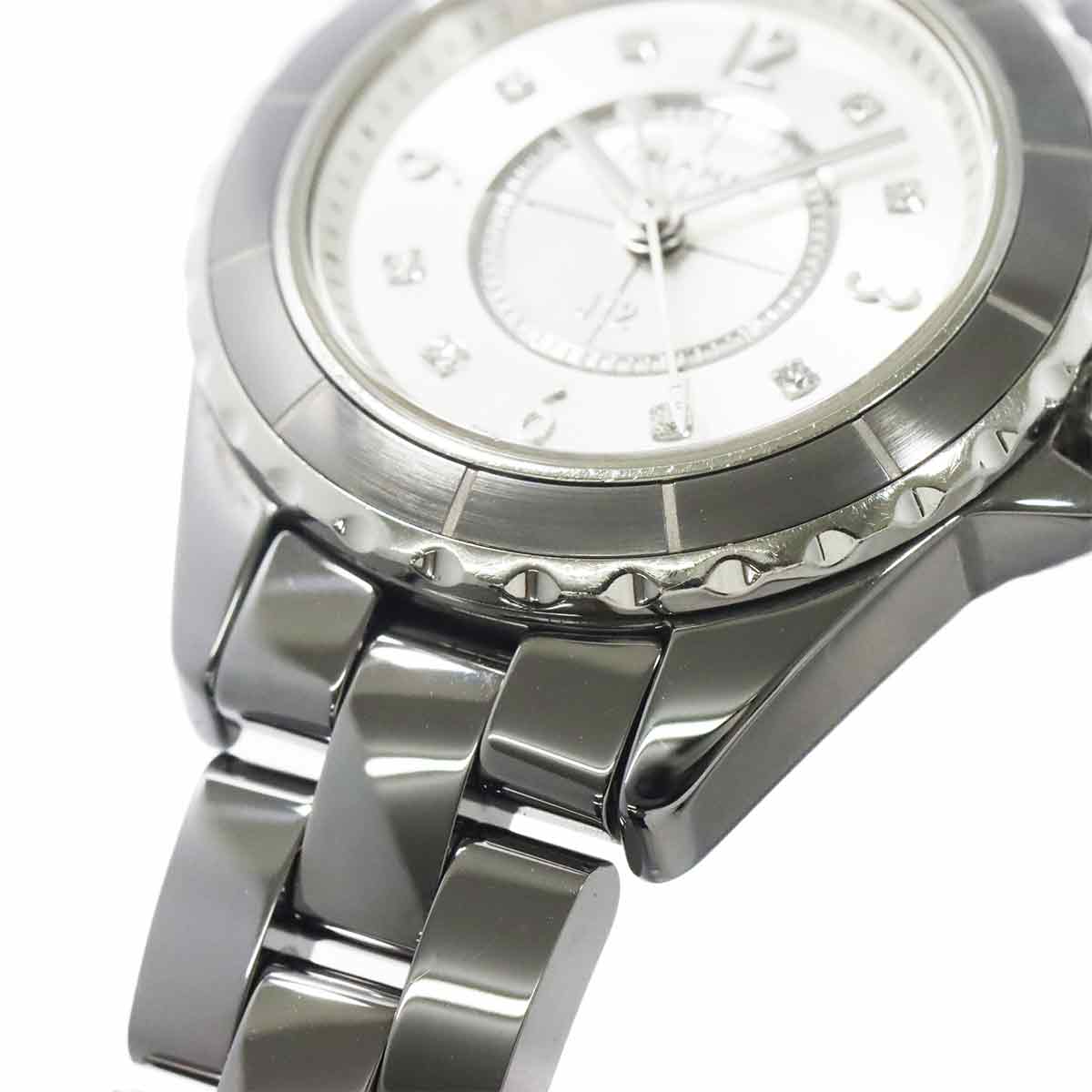 J12 Chromatic 29mm H3401 8P Diamond Quartz Silver Dial Ladies