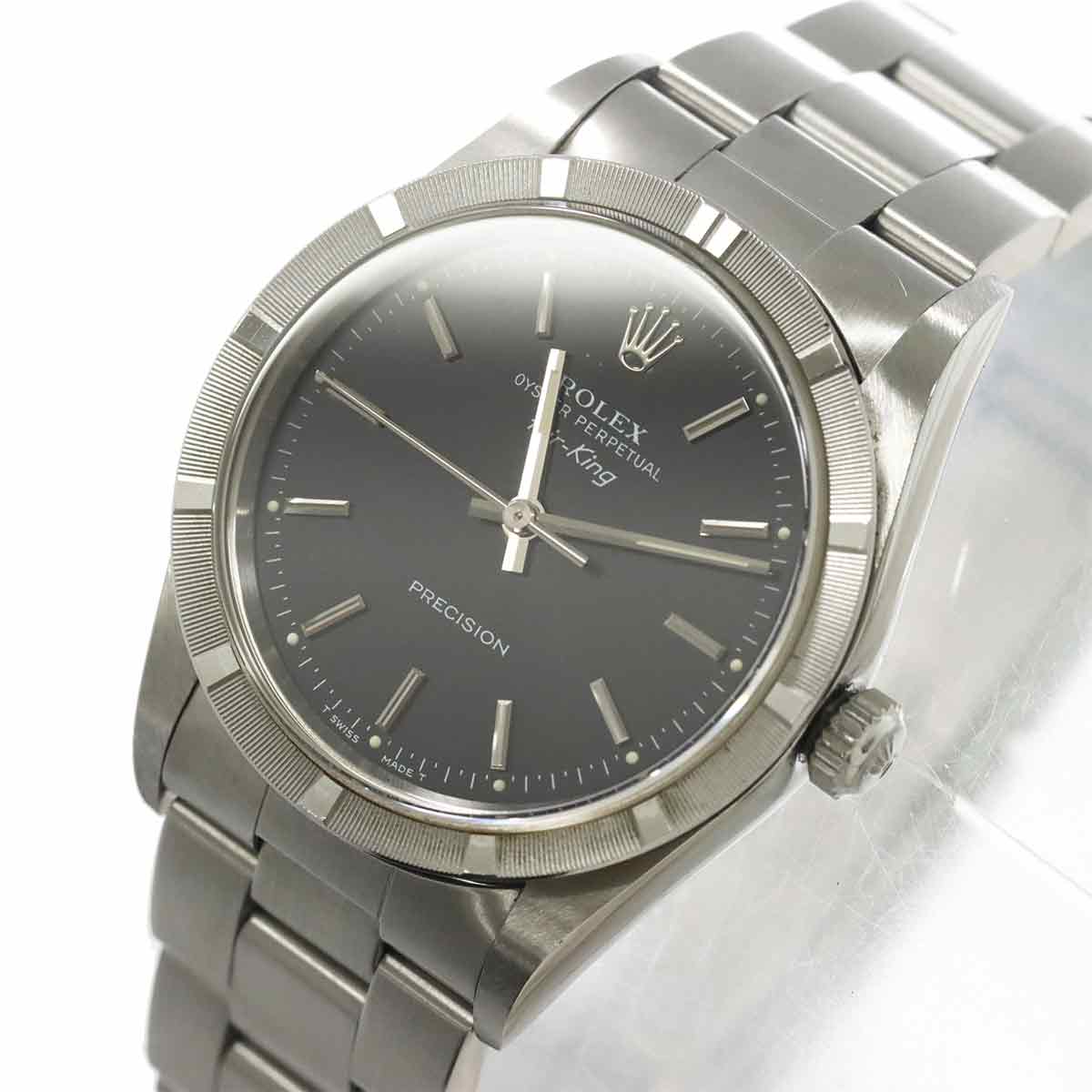 Air King Engine turned bezel 14010 Serial U Automatic Mens