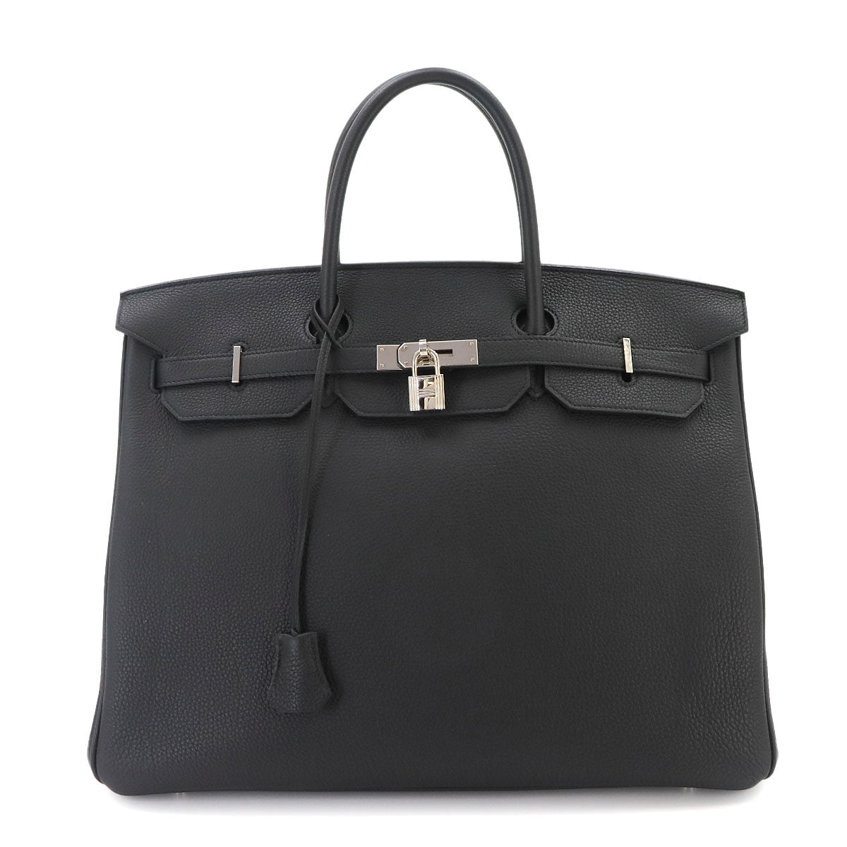Birkin 40 Veau Togo Black Hand Bag Purse
