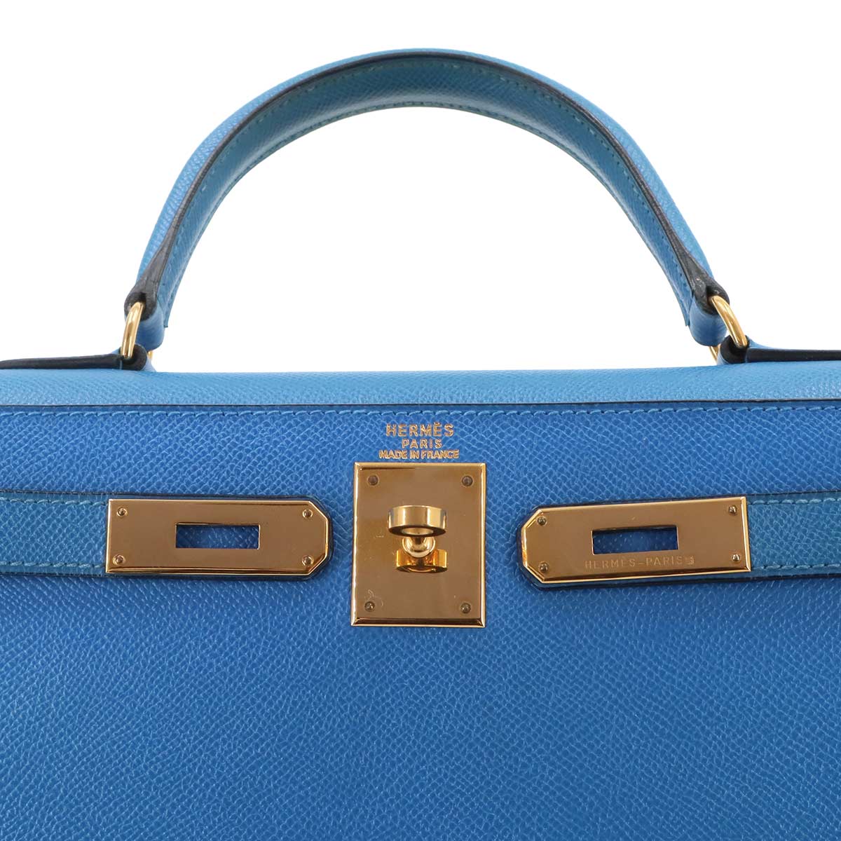 Kelly 28 2way Hand Shoulder Bag Couchevel Epsom Blue France