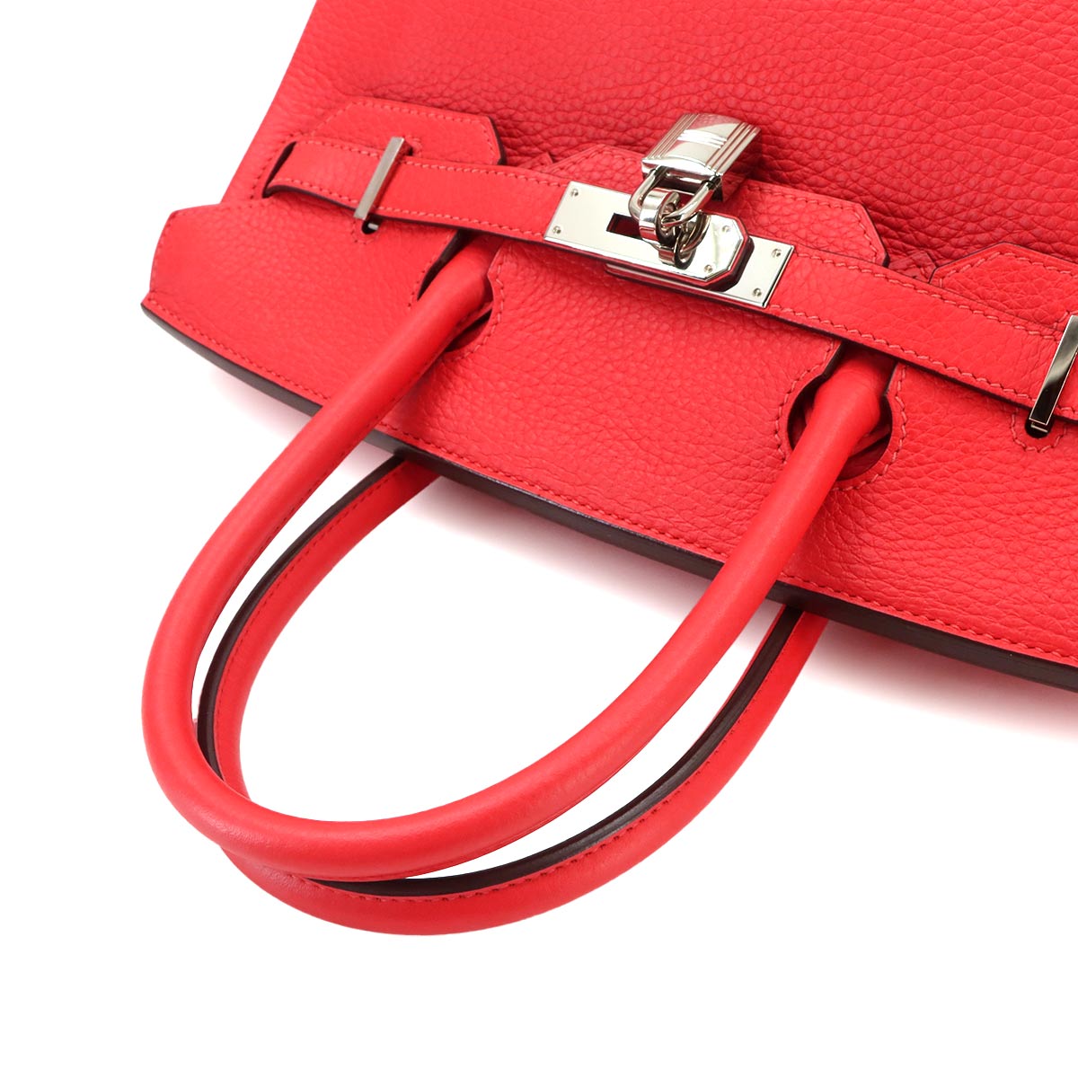 Birkin 30 Taurillon Clemence Rouge pivoine Hand Bag Purse