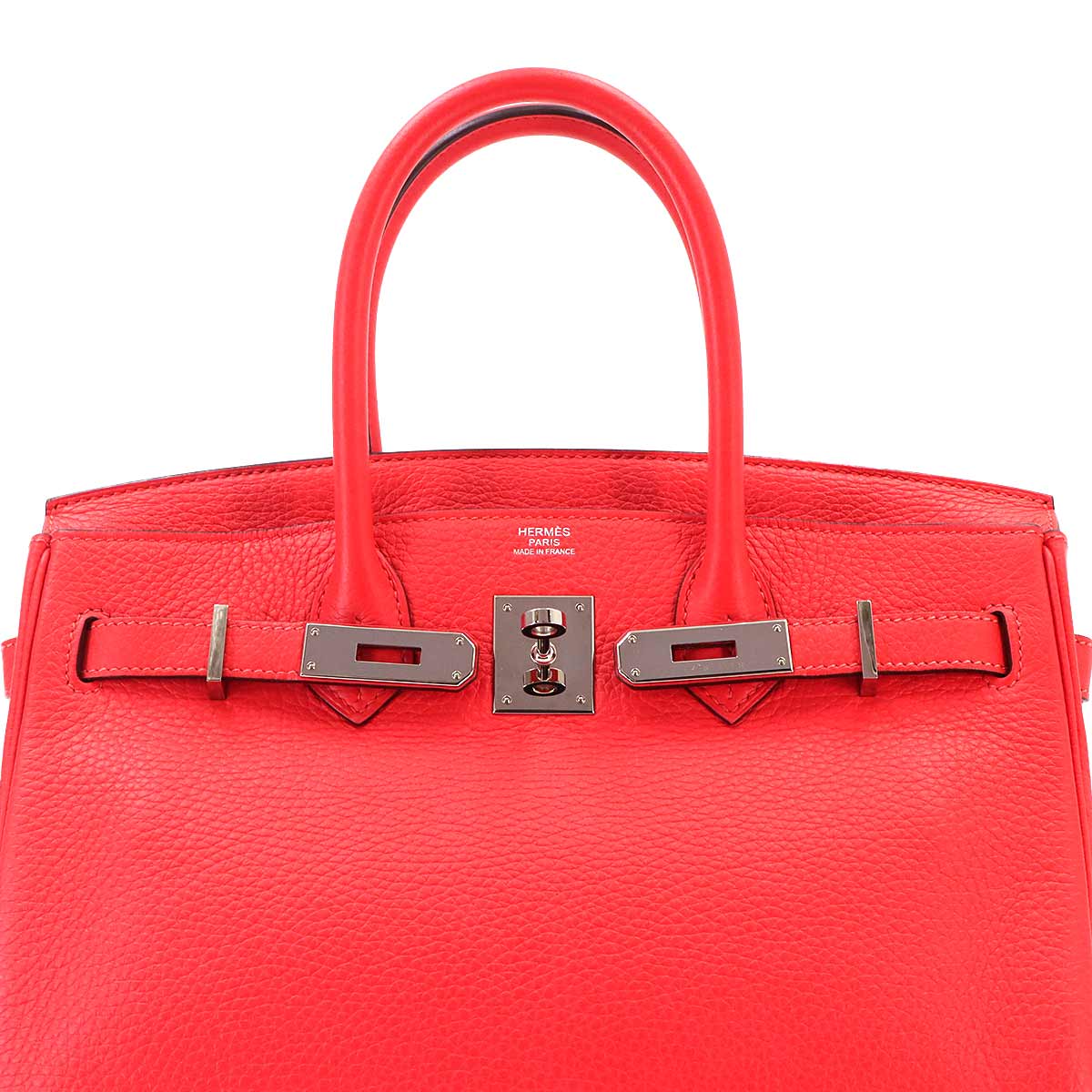 Birkin 30 Taurillon Clemence Rouge pivoine Hand Bag Purse