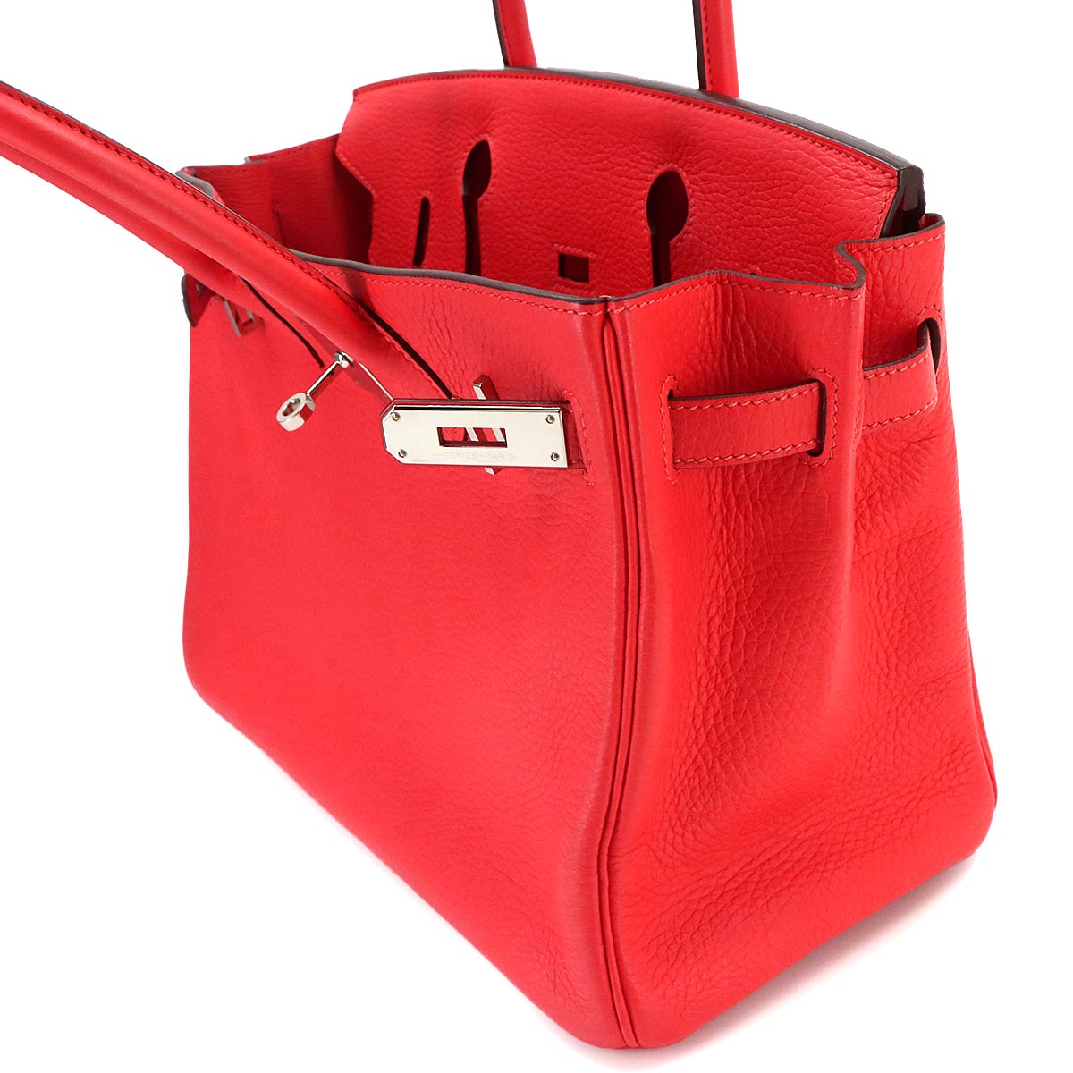 Birkin 30 Taurillon Clemence Rouge pivoine Hand Bag Purse