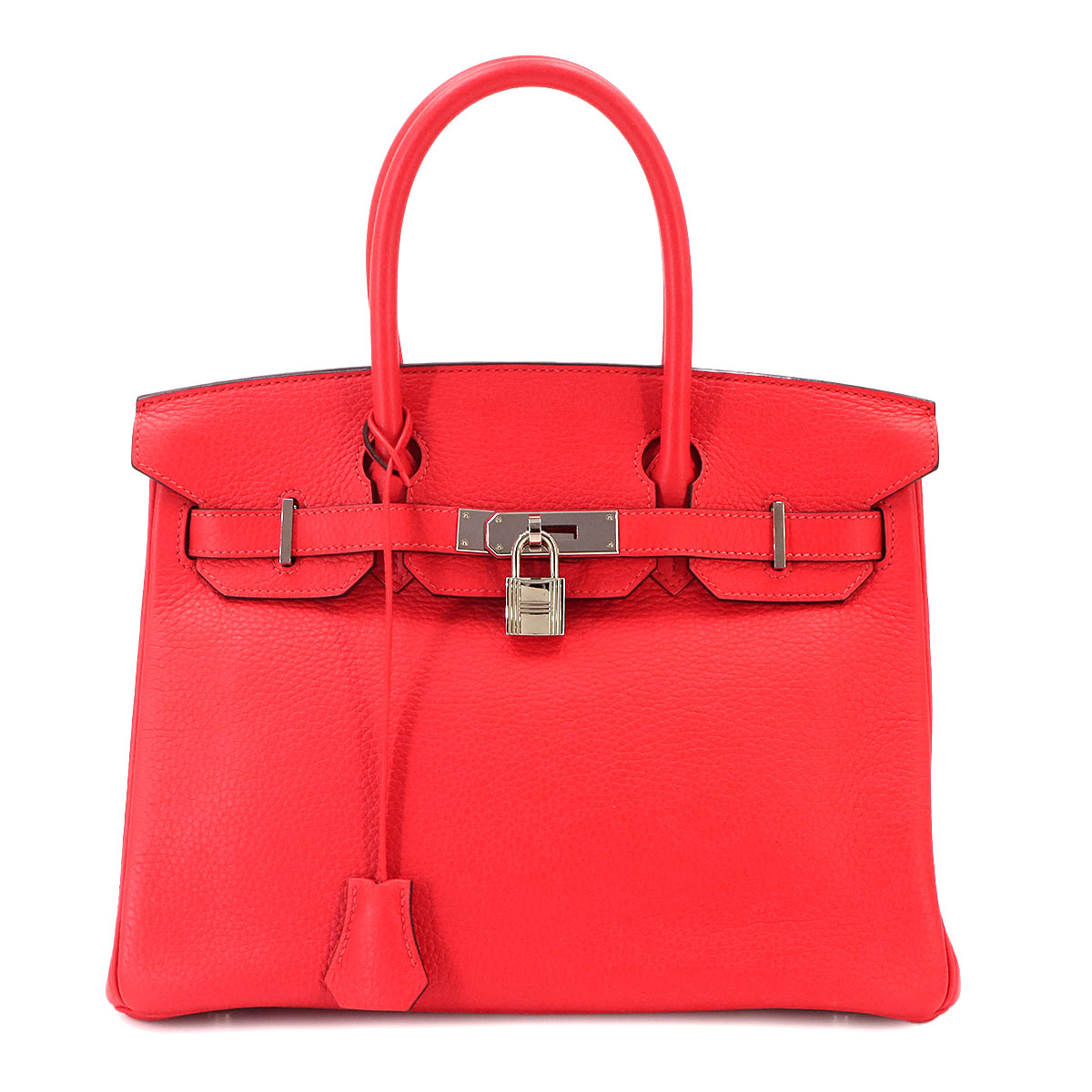 Birkin 30 Taurillon Clemence Rouge pivoine Hand Bag Purse