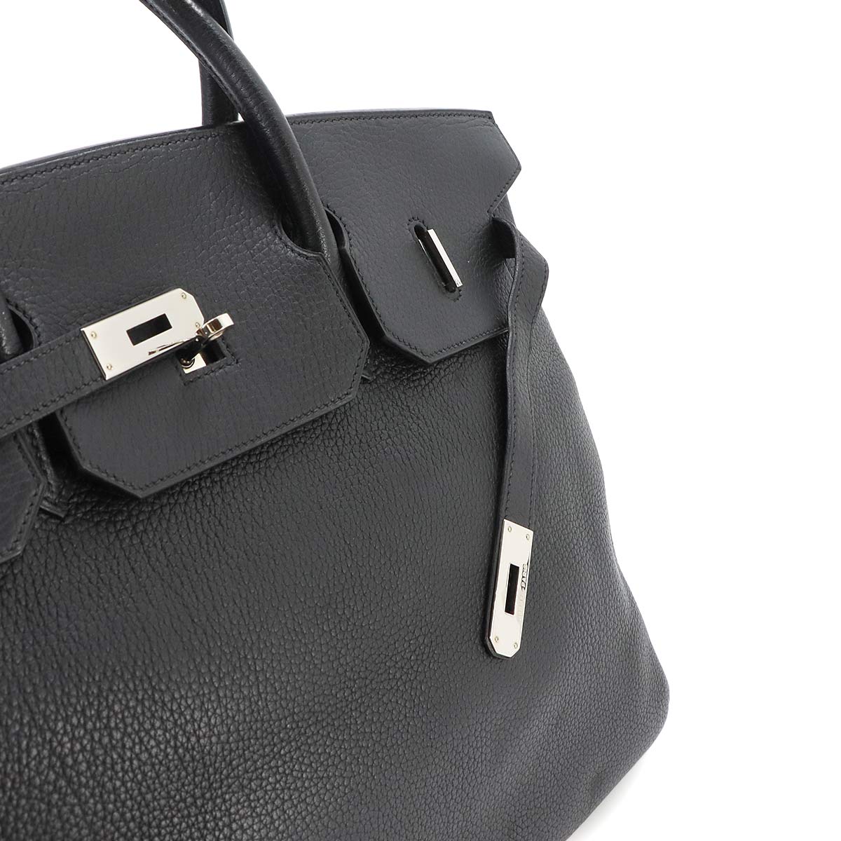 Birkin 40 Veau Togo Black Hand Bag Purse