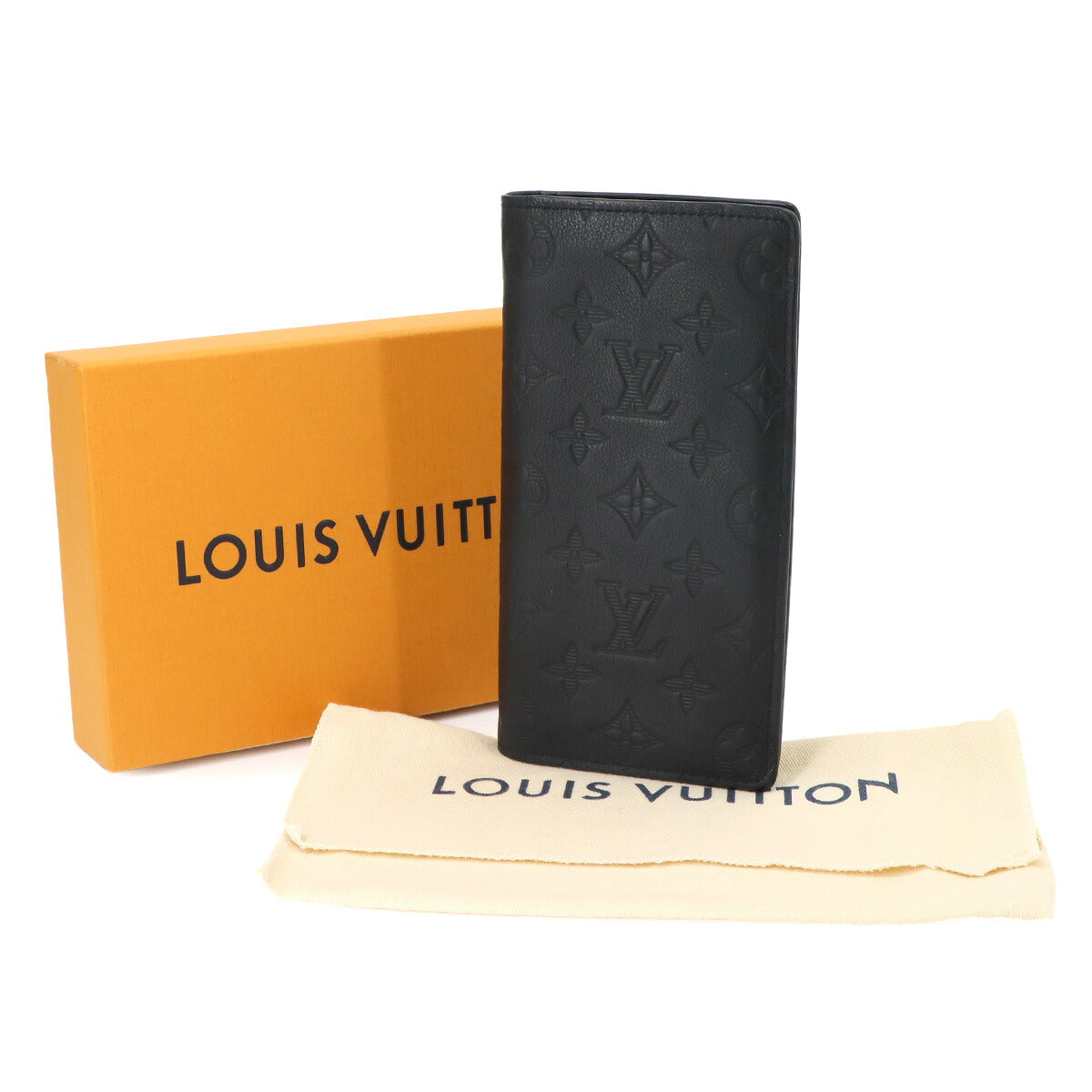 Monogram Shadow Brazza Wallet Leather Black M62900
