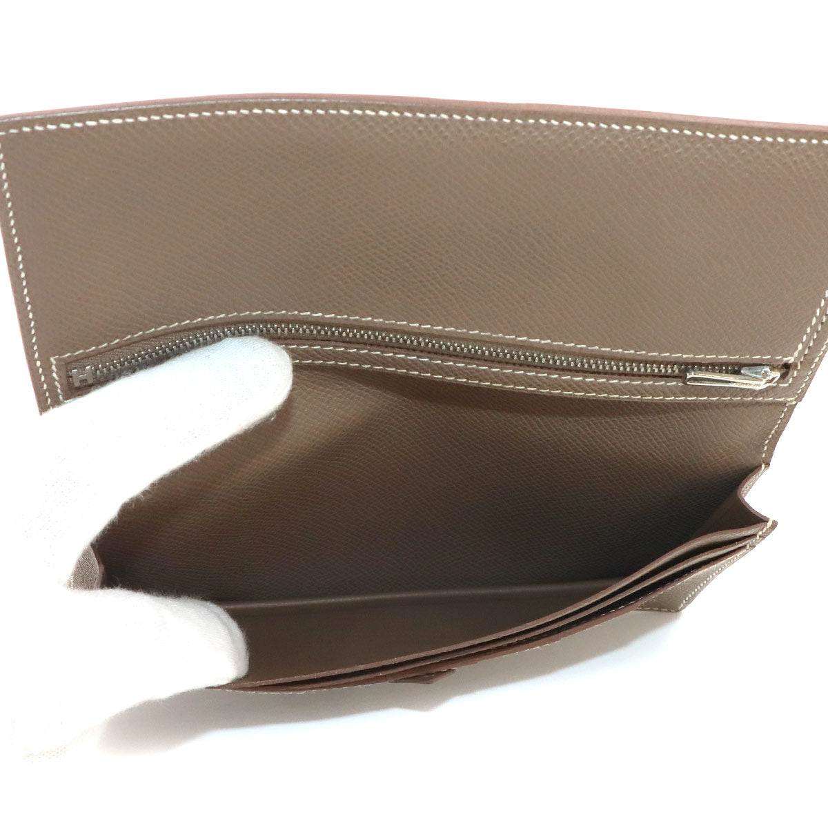 Bearn Soufflet Long Wallet Epsom Rose Jaipur Etoupe