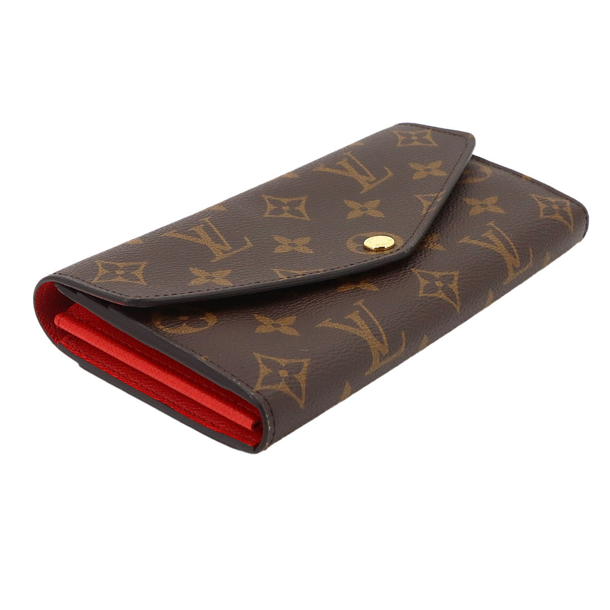 Monogram Sarah Wallet Brown Poppy Coquelicot M62236