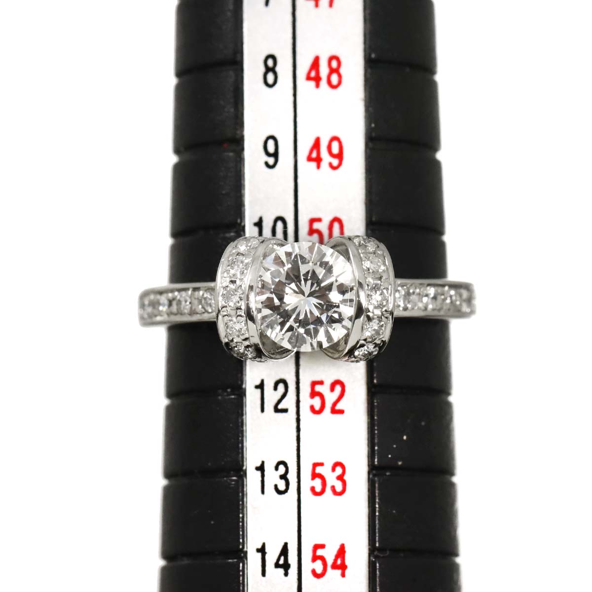 Diamond 0.75ct E/VVS2 0.23ct Ring Pt Platinum size5.5-5.75(US)